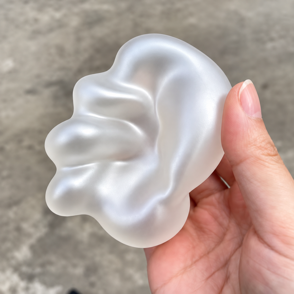 Silver Coconut Oil Ball Squishy